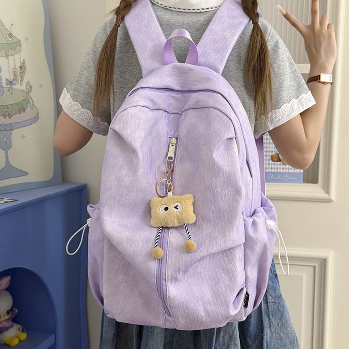 Versatile Casual Backpack with Keychain Bowlift