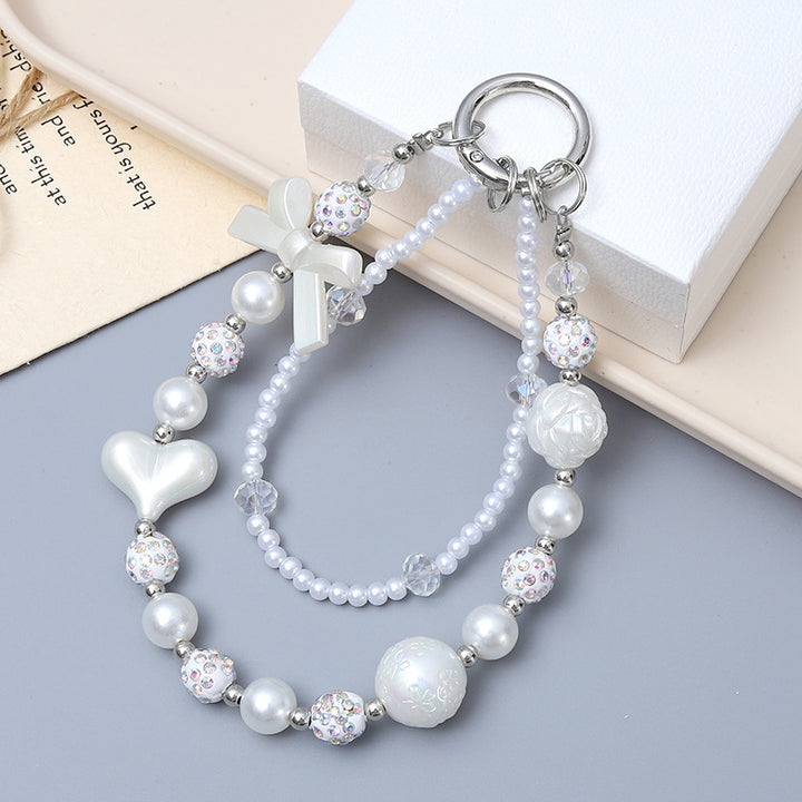 Decorative Beaded Keychain Holder Bowlift