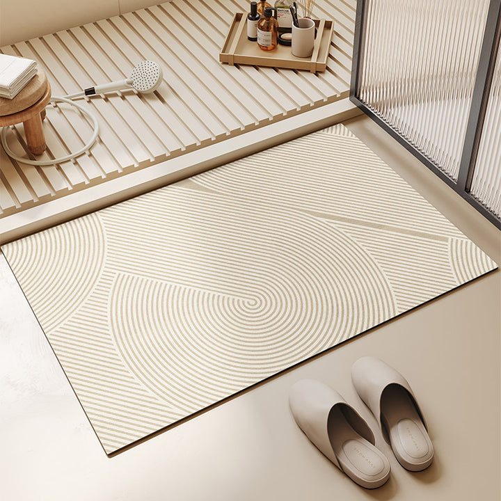 Stylish Geometric Pattern Bath Mat Bowlift