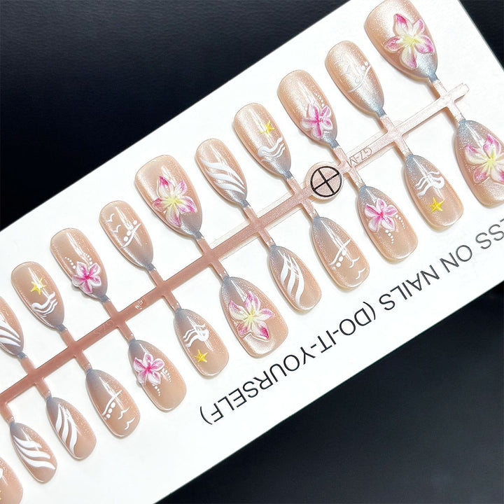 Decorative Press-On Nail Design Bowlift