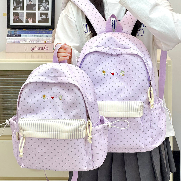 Casual Star-Printed Backpack Bowlift