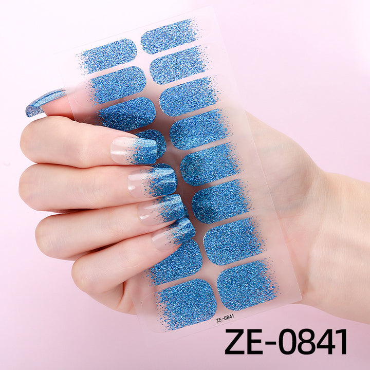 Shimmering Glitter Nail Strips