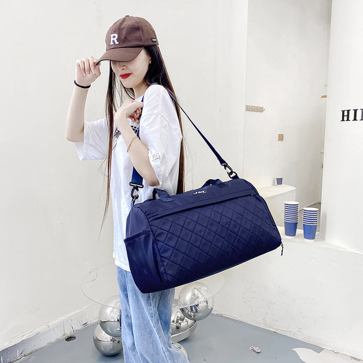 Stylish Quilted Gym Duffel Bag Bowlift