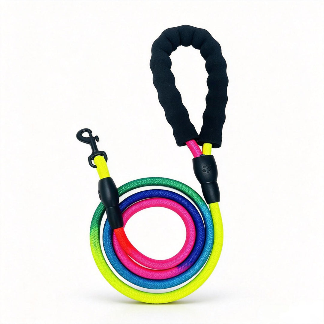 Heavy-Duty Padded Rope Dog Leash Bowlift