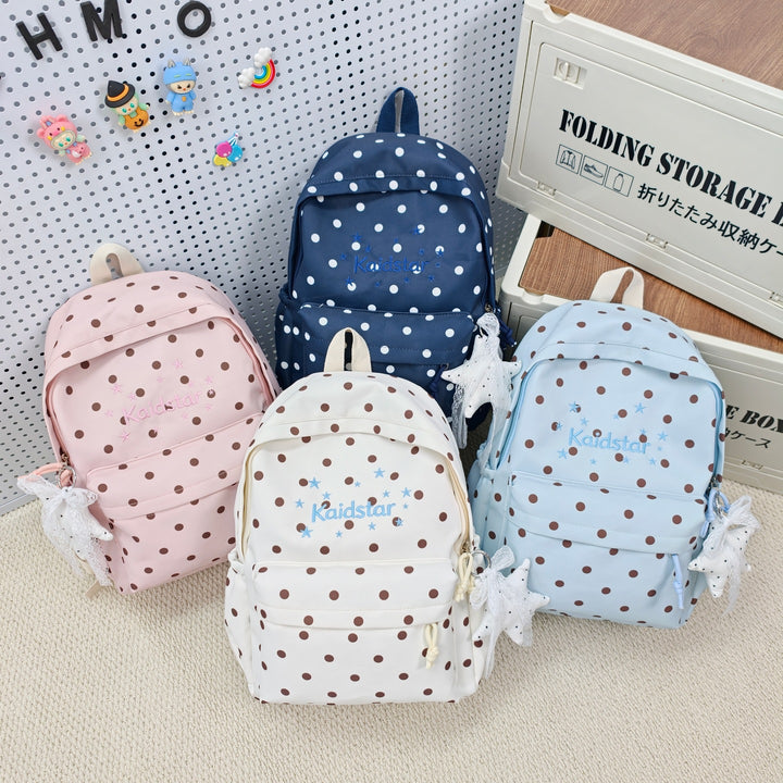 Cute Polka Dot Patterned Backpack Bowlift