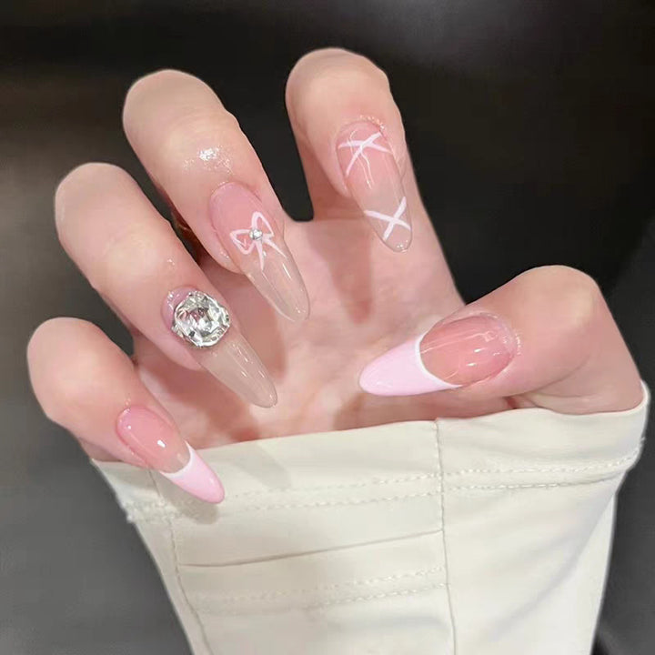 Playful Animal-Themed Press-On Nail Art