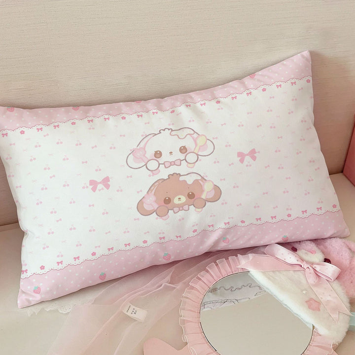 Adorable Cartoon-Themed Decorative Pillow