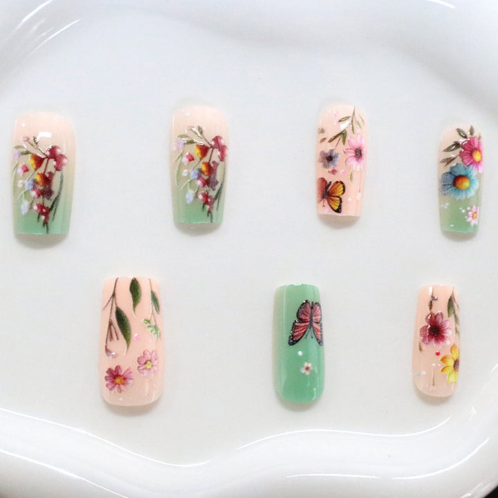 Floral Themed Nail Art Set Bowlift