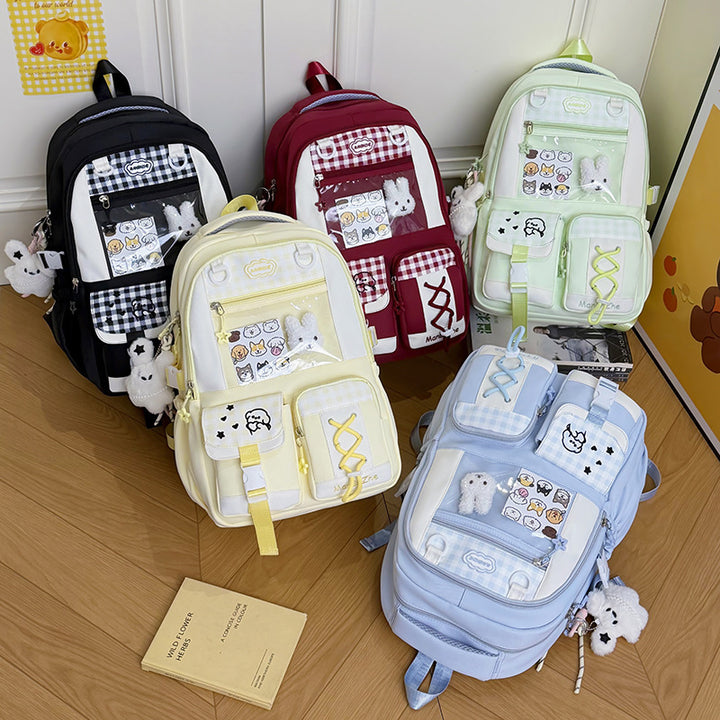 Cute Animal Print School Backpack Bowlift