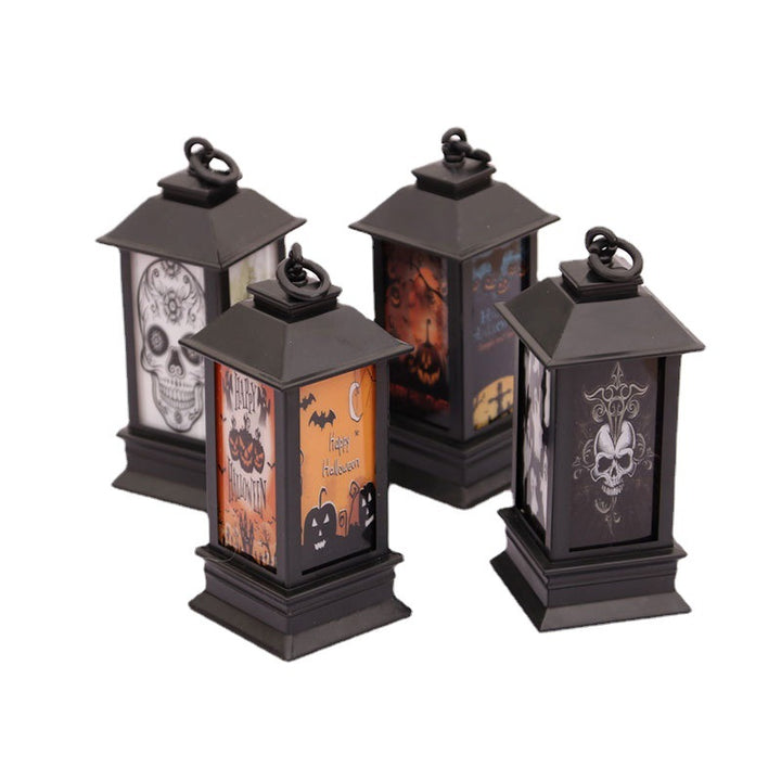 Decorative Lantern with Spooky Halloween Theme Bowlift