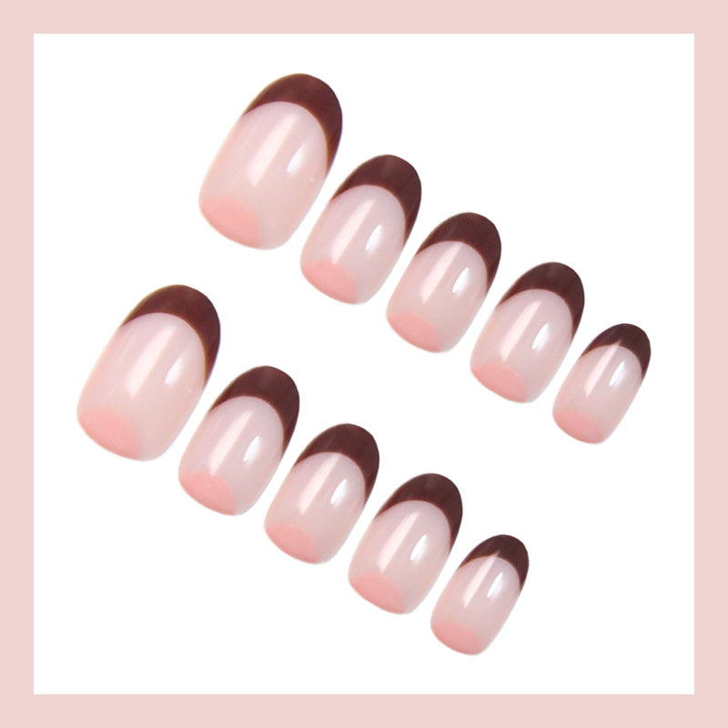Acrylic nail set with elegant French tips and high-quality details Bowlift