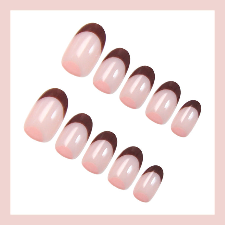 Acrylic nail set with elegant French tips and high-quality details Bowlift