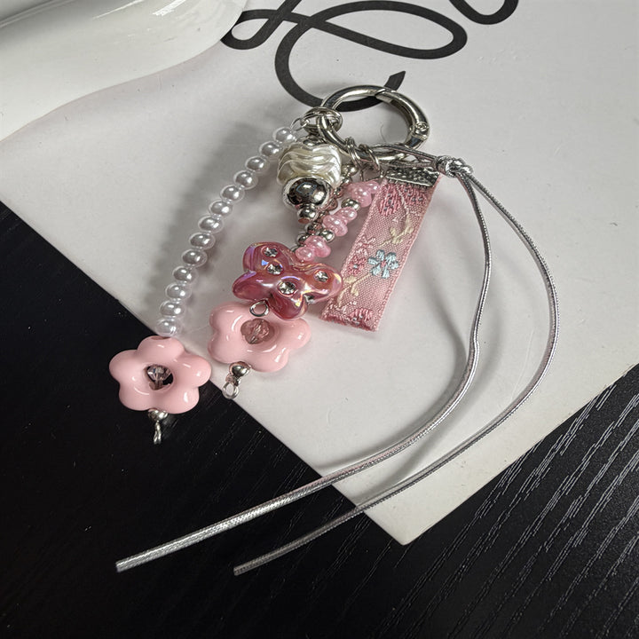 Decorative Flower Charm Keychain Bowlift 1790135187