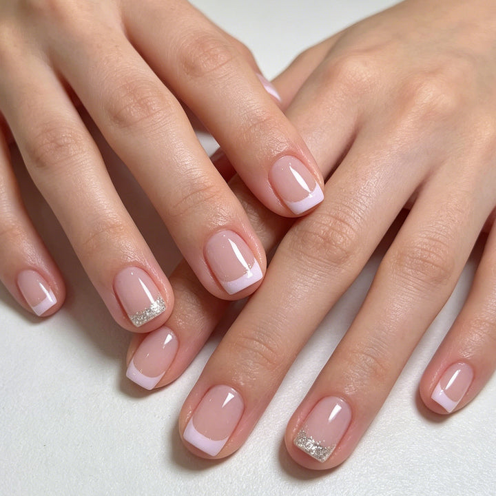 Chic French Tip Nail Art Enhancements Bowlift