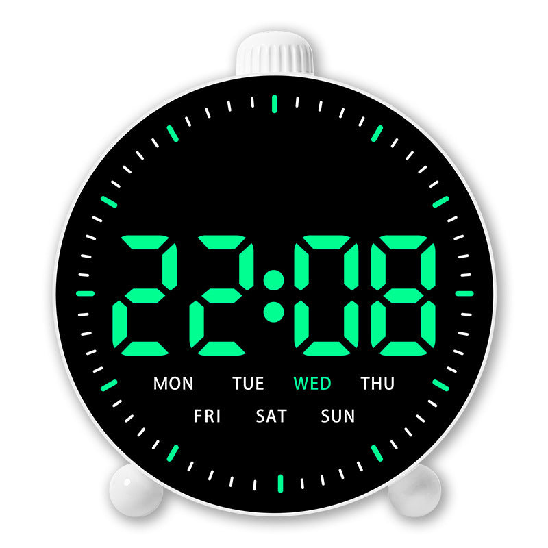 Digital desk clock with LED display and date Bowlift