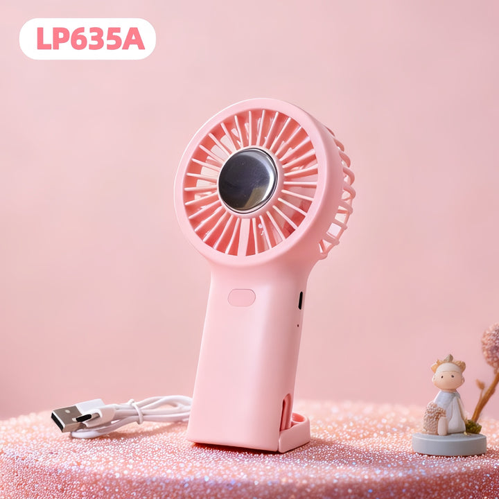 Women portable USB hand fan with ergonomic design Bowlift