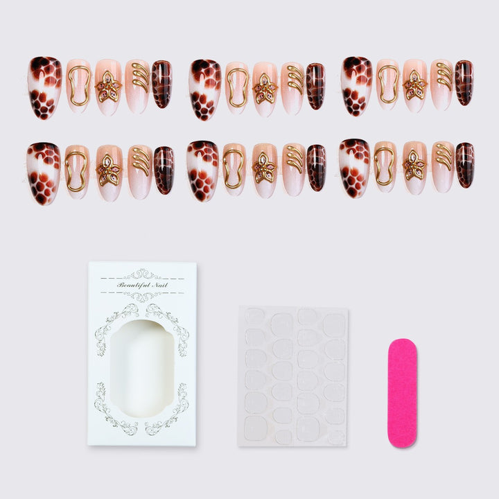 Exquisite Nail Art Set with Glamorous Accents Bowlift
