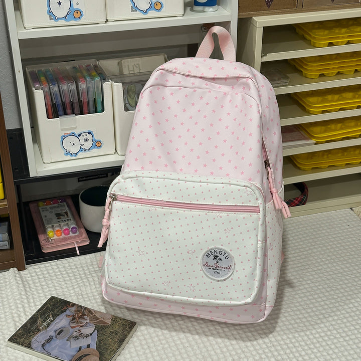 Star-Patterned Urban Backpack Bowlift