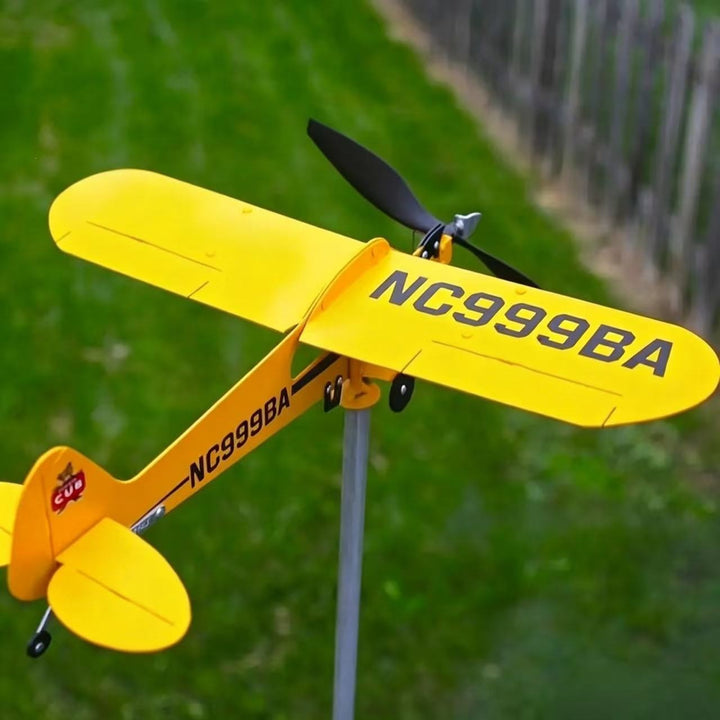 Decorative Airplane Garden Stake Bowlift