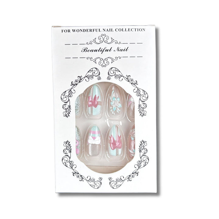 Tropical-Themed Artistic Press-On Nail Set