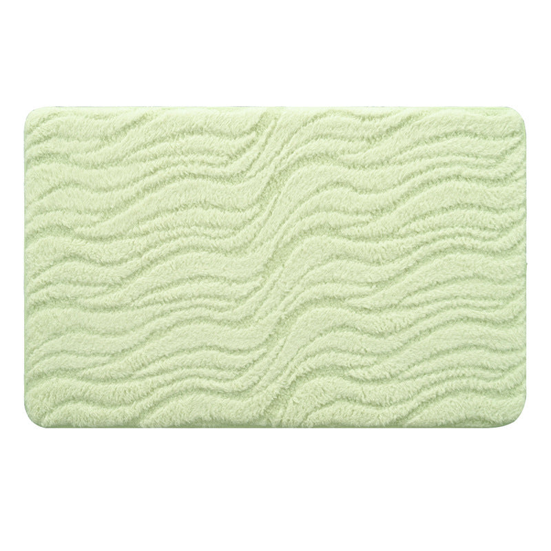 Soft Wave Pattern Bathroom Mat Bowlift