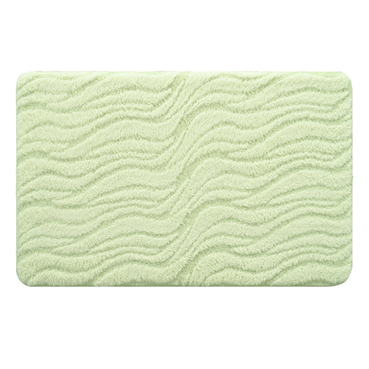 Soft Wave Pattern Bathroom Mat Bowlift