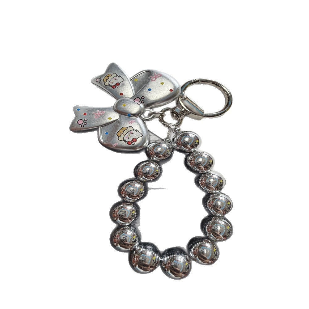 Playful Beaded Keychain Holder Bowlift