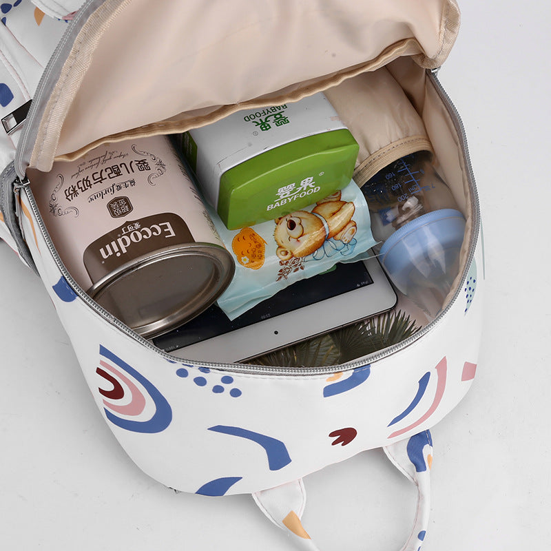 Playful Graphic Print Backpack Bowlift