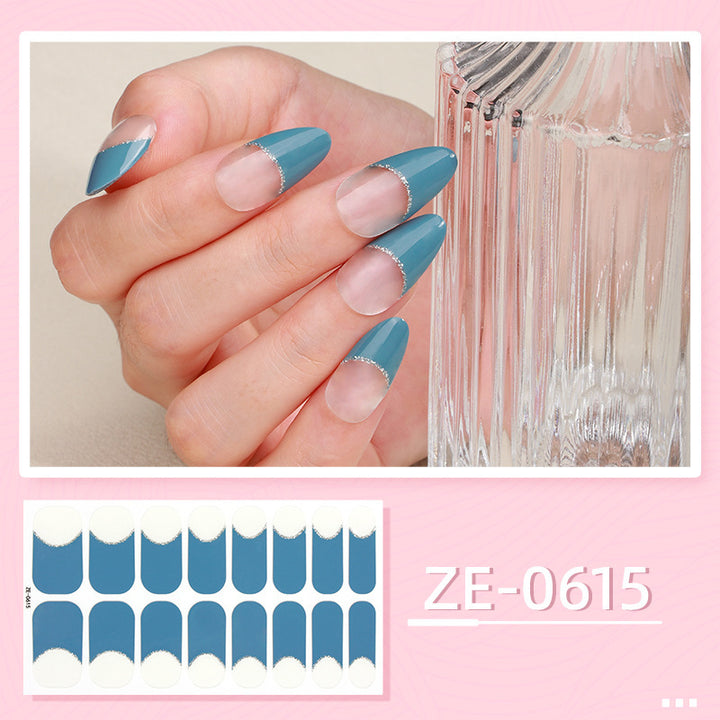 Elegant French Tip Nail Art Wraps