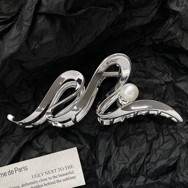 Elegant Wave Design Hair Clip Bowlift
