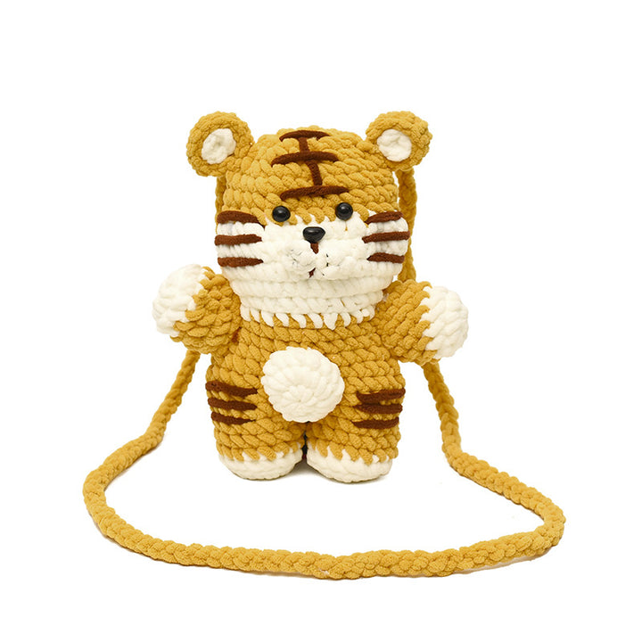 Cute Crochet Mouse Plush Backpack