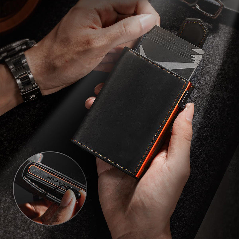 Leather Flip Wallet Bowlift