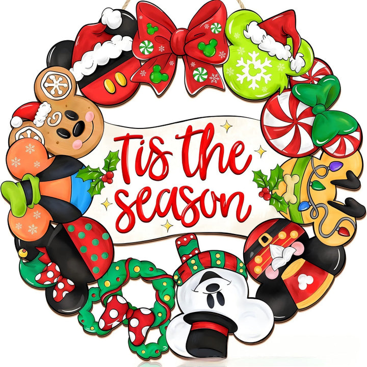 Decorative wooden sign with winter motifs Bowlift