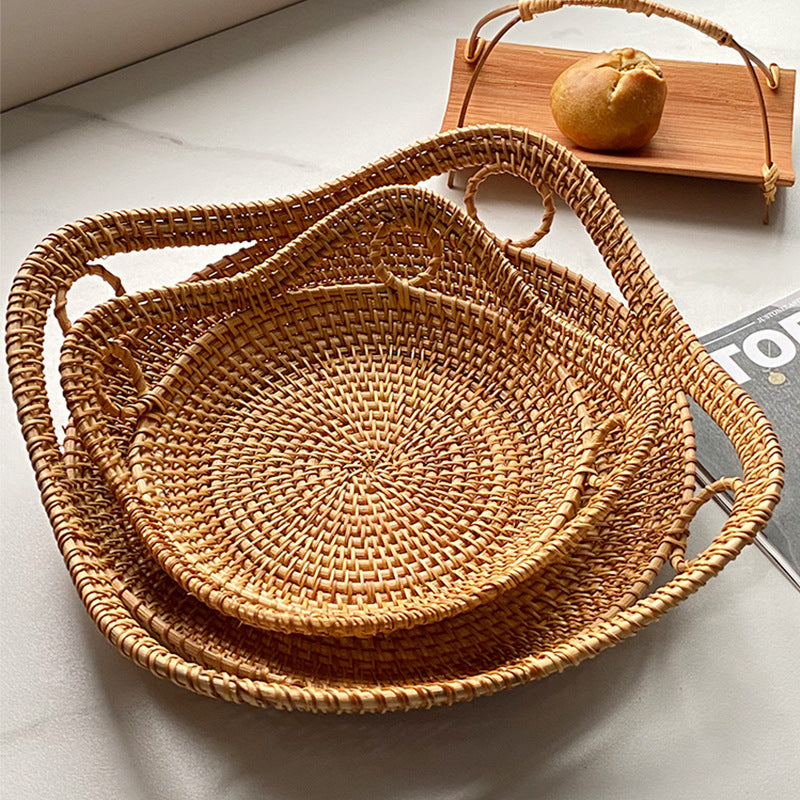 Women heart-shaped rattan basket Bowlift