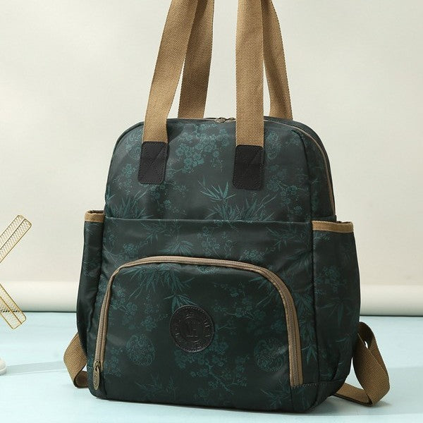 Floral Print Multi-Functional Backpack Bowlift