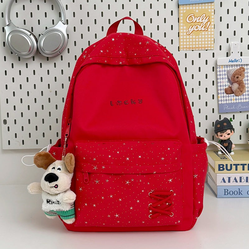 Stylish Star-Printed School Backpack Bowlift 1791205171