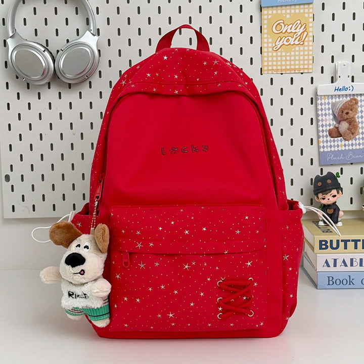 Stylish Star-Printed School Backpack Bowlift 1791205171