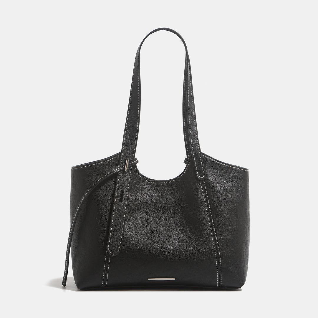 Luxurious Leather Shoulder Tote Bag