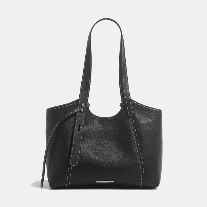 Luxurious Leather Shoulder Tote Bag