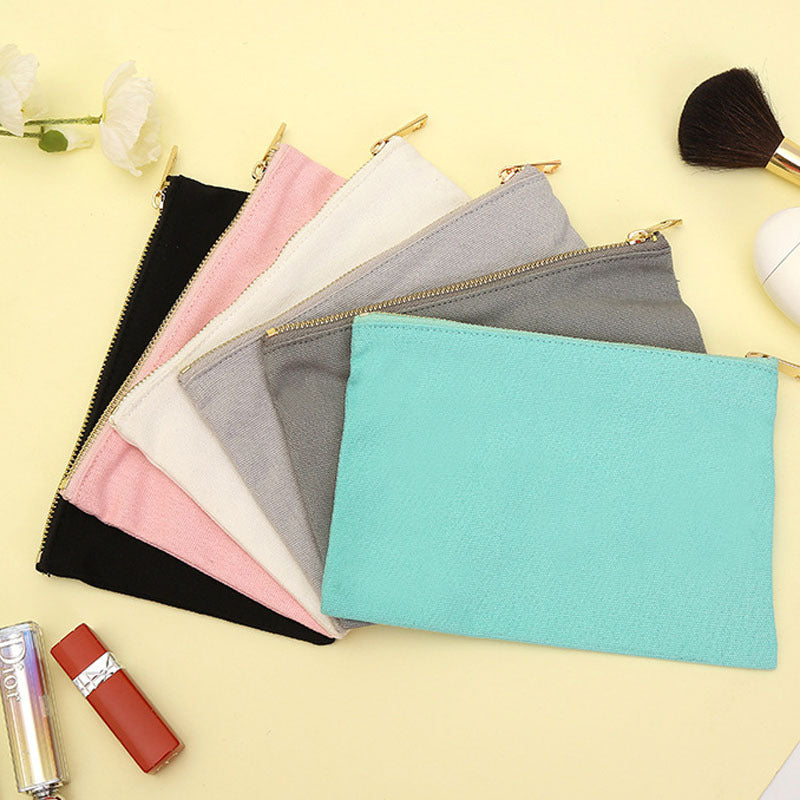 Cosmetic Bag with Zipper Closure for Makeup and Toiletries