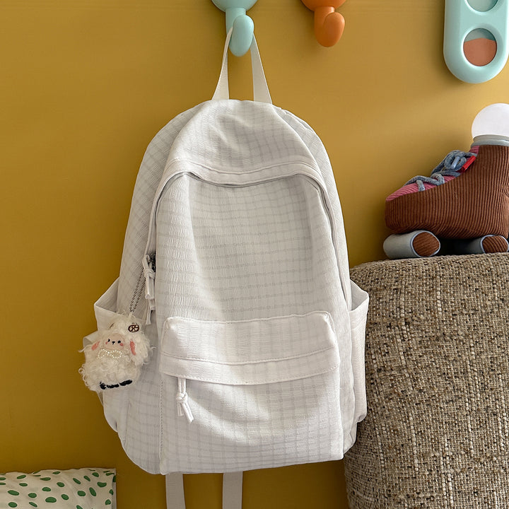 Textured Patterned Casual Backpack Bowlift