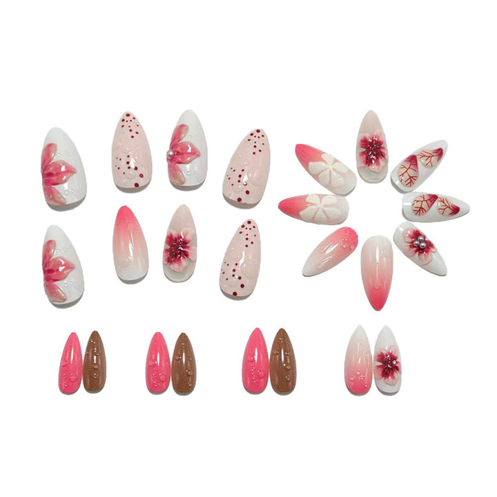 Decorative artificial nail set Bowlift