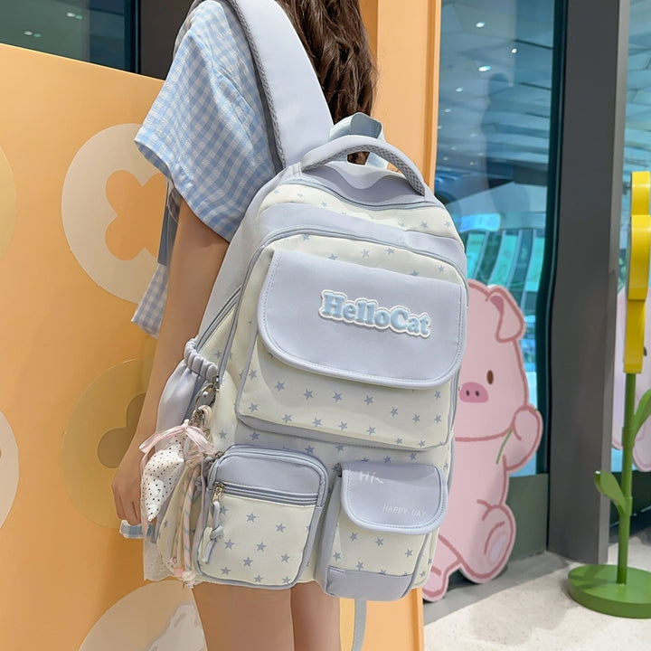 Stylish Star-Embellished Backpack Bowlift 1791205930