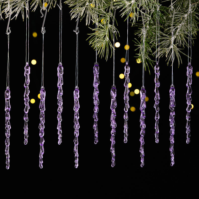 Decorative Christmas lights string with icicle design Bowlift
