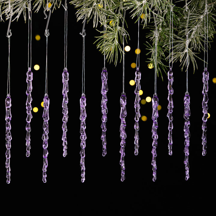 Decorative Christmas lights string with icicle design Bowlift