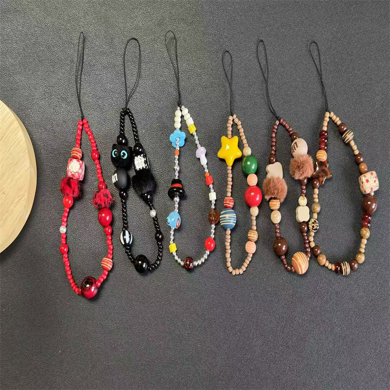 Unique Handcrafted Beaded Charm Keychain Bowlift