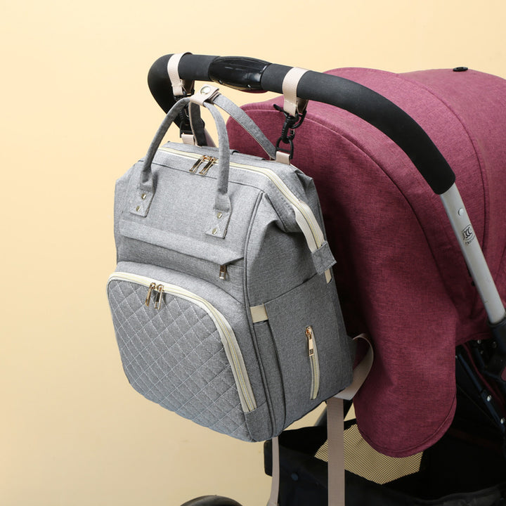 Quilted Multi-Functional Backpack Bowlift