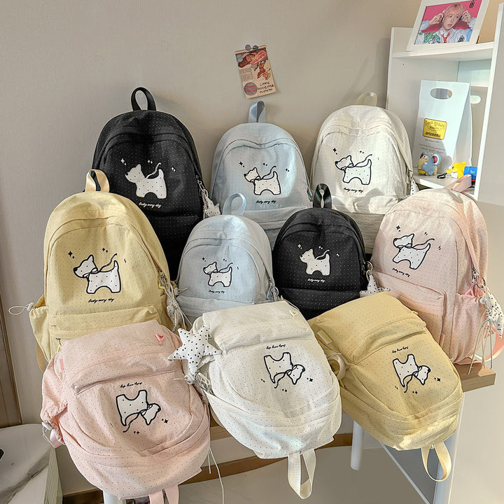 Casual Cute Character-Designed Backpack Bowlift