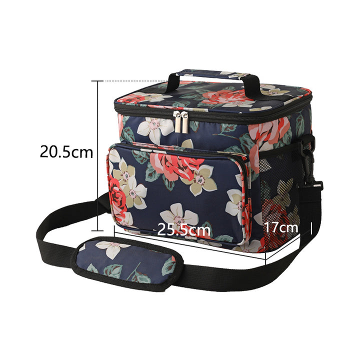 Women's Insulated Cooler Bag with Practical Carry Handle and Versatile Compartments Bowlift
