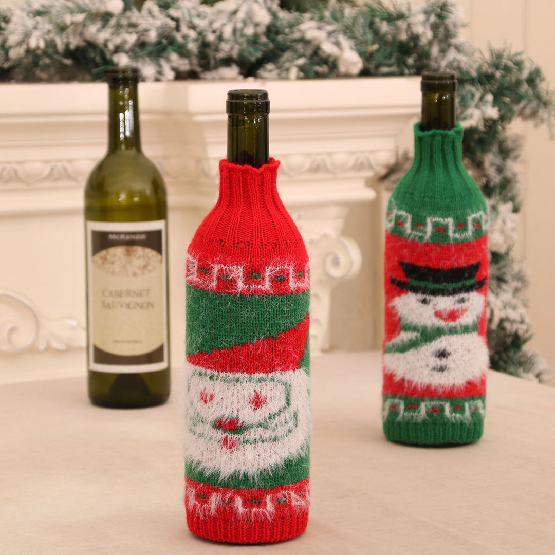 Festive Holiday Wine Bottle Cover Bowlift